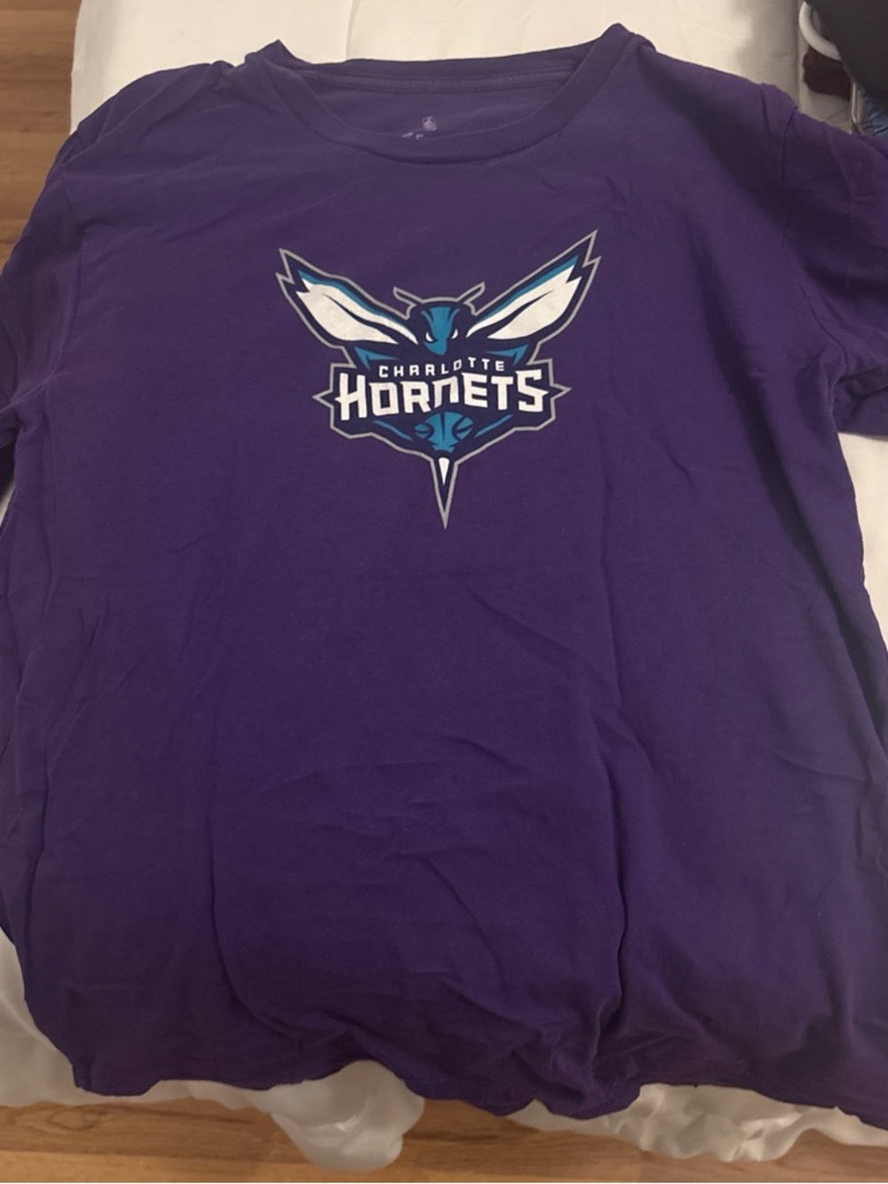 NBA Purple Charlotte Hornets Logo Tee